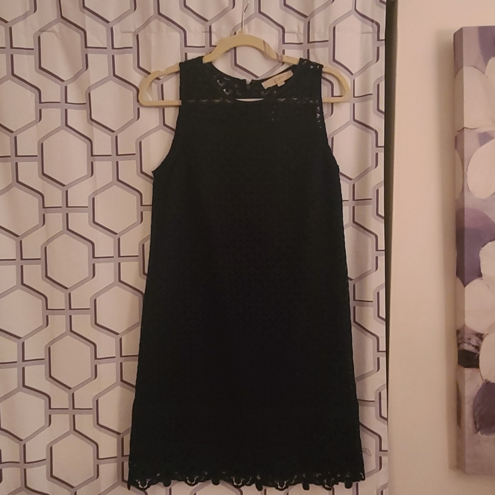 LOFT Navy lace dress